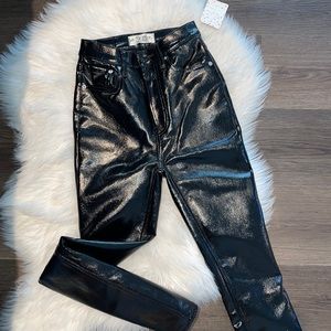 NWT Free people leather pants